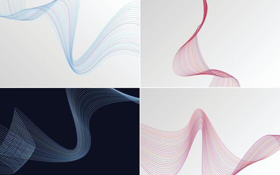 colección de conjunto de patrones de líneas mínimas geométricas vector