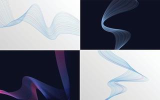 modern wave curve abstract presentation background Pack vector