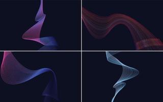 modern wave curve abstract presentation background Pack vector