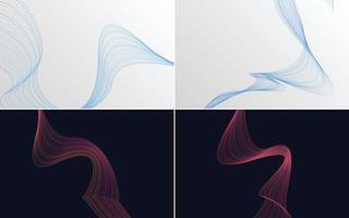 modern wave curve abstract presentation background Pack vector