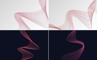 modern wave curve abstract presentation background Pack vector