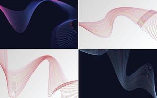 modern wave curve abstract presentation background Pack vector