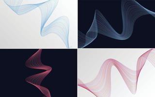 modern wave curve abstract presentation background Pack vector