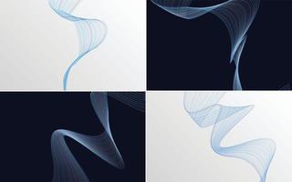 modern wave curve abstract presentation background Pack vector