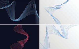 modern wave curve abstract presentation background Pack vector