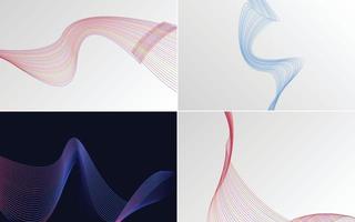 modern wave curve abstract presentation background Pack vector