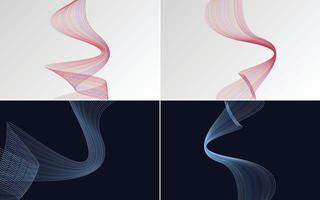 modern wave curve abstract presentation background Pack vector