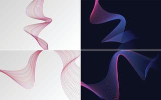 modern wave curve abstract presentation background Pack vector