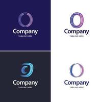 Letter O Big Logo Pack Design Creative Modern logos design for your business vector