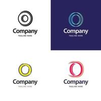 Letter O Big Logo Pack Design Creative Modern logos design for your business vector