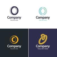 Letter O Big Logo Pack Design Creative Modern logos design for your business vector