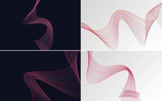 modern wave curve abstract presentation background Pack vector
