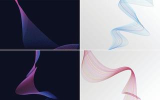 modern wave curve abstract presentation background Pack vector