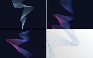 modern wave curve abstract presentation background Pack vector