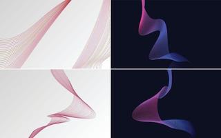 modern wave curve abstract presentation background Pack vector