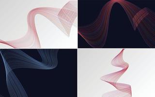 modern wave curve abstract presentation background Pack vector