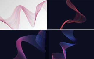 modern wave curve abstract presentation background Pack vector