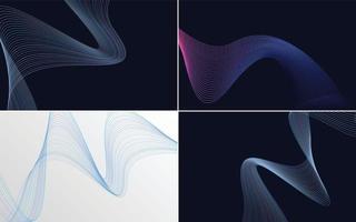 modern wave curve abstract presentation background Pack vector