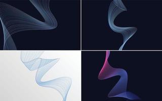 modern wave curve abstract presentation background Pack vector