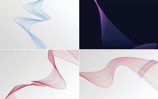 modern wave curve abstract presentation background Pack vector