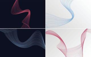 modern wave curve abstract presentation background Pack vector