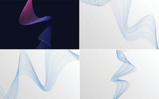 modern wave curve abstract presentation background Pack vector