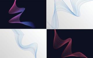 modern wave curve abstract presentation background Pack vector