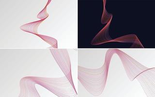 modern wave curve abstract presentation background Pack vector