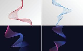 modern wave curve abstract presentation background Pack vector