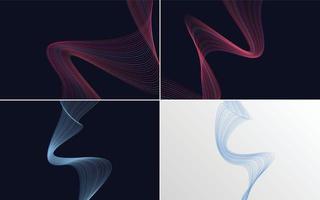 modern wave curve abstract presentation background Pack vector