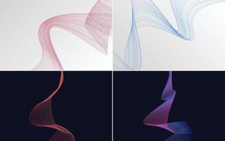 modern wave curve abstract presentation background Pack vector