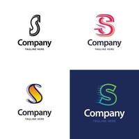 Letter S Big Logo Pack Design Creative Modern logos design for your business vector