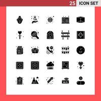 25 Creative Icons Modern Signs and Symbols of event product seo box online Editable Vector Design Elements