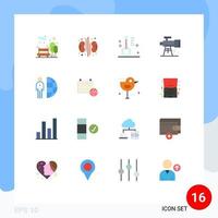 16 Creative Icons Modern Signs and Symbols of internet telescope cloudy space astronomy Editable Pack of Creative Vector Design Elements