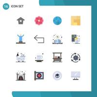 16 Flat Color concept for Websites Mobile and Apps success human internet competition section Editable Pack of Creative Vector Design Elements