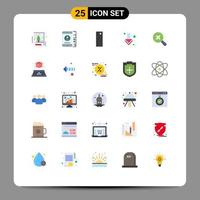 25 Creative Icons Modern Signs and Symbols of box search design in down Editable Vector Design Elements