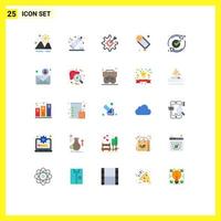 Set of 25 Modern UI Icons Symbols Signs for soap bath clean bathroom setting Editable Vector Design Elements