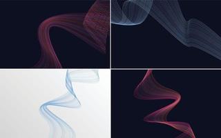 modern wave curve abstract presentation background Pack vector