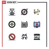 9 Creative Icons Modern Signs and Symbols of bug mockup design arrows ui basic Editable Vector Design Elements