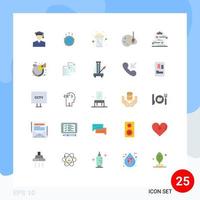 Set of 25 Modern UI Icons Symbols Signs for edit draw world art cheers Editable Vector Design Elements