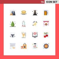 Set of 16 Modern UI Icons Symbols Signs for invert color chess construction lift Editable Pack of Creative Vector Design Elements