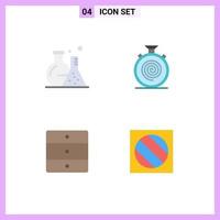 paquete de iconos de vector de stock de 4 signos y símbolos de línea para muebles de tubo flujo de ciencia electrodomésticos elementos de diseño de vector editables