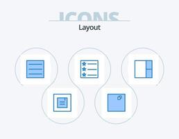 Layout Blue Icon Pack 5 Icon Design. . list. vector