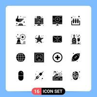 16 Creative Icons Modern Signs and Symbols of strategy test live blood magnifier Editable Vector Design Elements