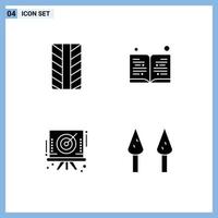 Thematic Vector Solid Glyphs and Editable Symbols of tires asparagus education board Layer Editable Vector Design Elements