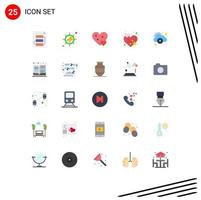 25 Creative Icons Modern Signs and Symbols of data heart heart rate small Editable Vector Design Elements