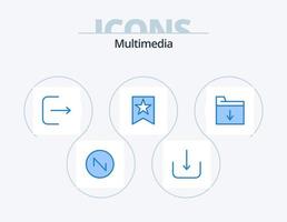 Multimedia Blue Icon Pack 5 Icon Design. . . ui. insert. document vector