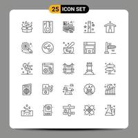 25 Creative Icons Modern Signs and Symbols of magic halloween temperature day attach Editable Vector Design Elements