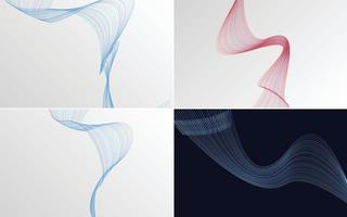 modern wave curve abstract presentation background Pack vector