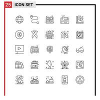 25 Creative Icons Modern Signs and Symbols of system communication photography bluetooth model Editable Vector Design Elements